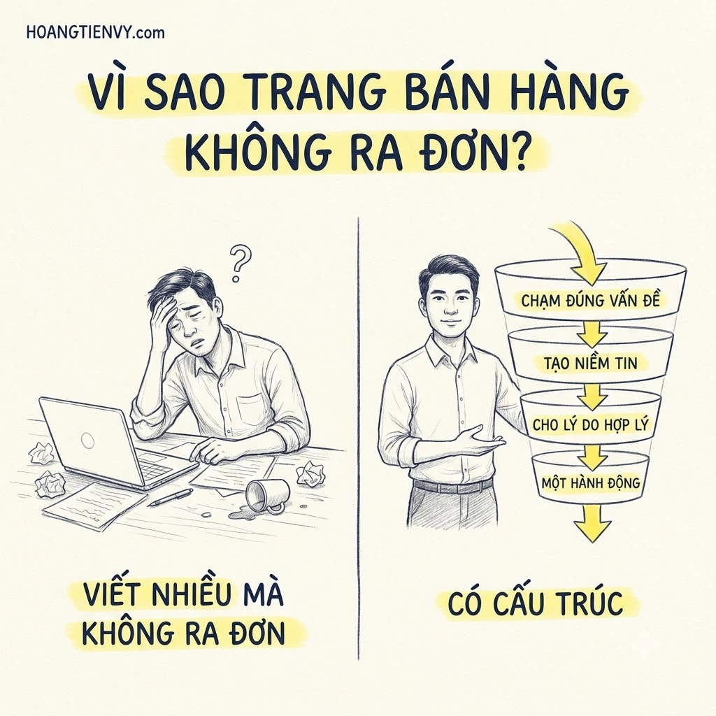Ba ngộ nhận khiến trang bán hàng chuyển đổi cao viết hay vẫn không ra đơn